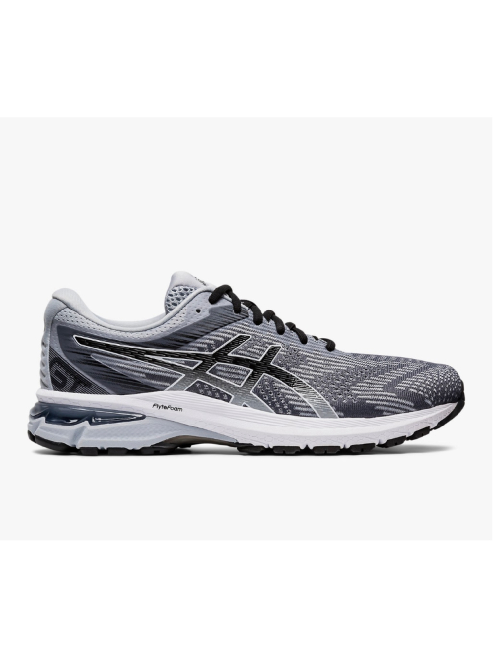 ASICS GT-2000 8 Men’s Piedmont Grey & Black Running Shoes Size 13